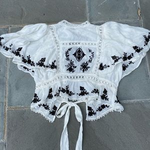 Top (of 2-piece set) with open back